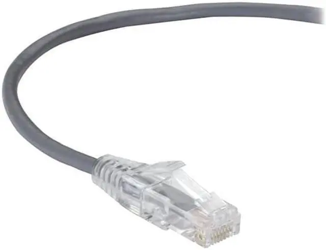 Alt view image 2 of 8 - black box c6apc28-gy-02 cat6a 500-mhz stranded ethernet patch cable - unshielded (utp), cm pvc, snagless