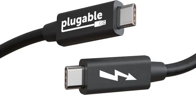 Alt view image 7 of 13 - Plugable Windows Transfer Cable 6.6ft (2m), Thunderbolt 10Gbps, Bundled with Bravura Software for Windows PC to PC Migration - Unlimited Uses. Works between Thunderbolt 3 / 4, USB4 PCs