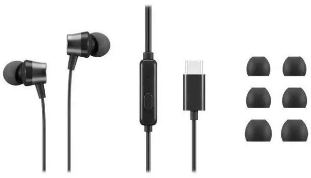 Alt view image 4 of 11 - Lenovo USB-C Wired In-Ear Headphone