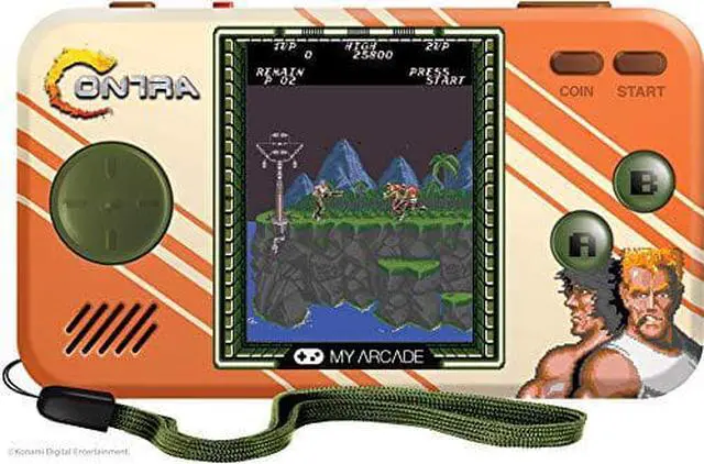 Alt view image 4 of 8 - My Arcade DGUNL-3281 Contra Pocket Player Handheld Portable Game System