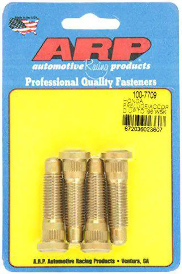 Alt view image 7 of 10 - ARP Wheel Stud Press-On 12 mm x 1.50 Thread 4 pc P/N 100-7709