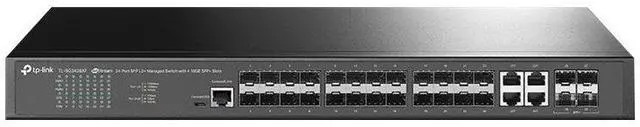 Alt view image 3 of 7 - TP-Link TL-SG3428XF 24-Port SFP L2+ Managed Switch with 4 10GE SFP+ Slots