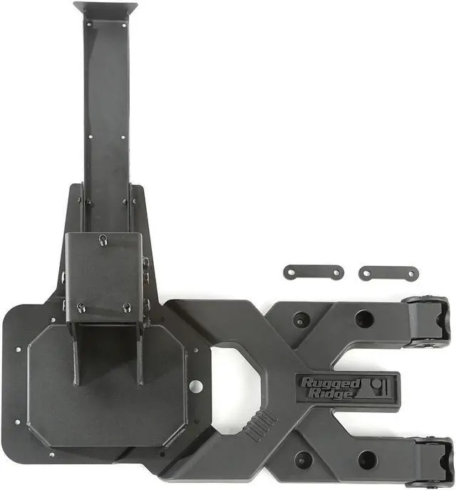 Alt view image 15 of 17 - Rugged Ridge 11546.50 Spartacus HD Tire Carrier Kit Fits 07-16 Wrangler (JK)