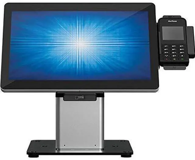 Alt view image 10 of 12 - Elo Slim Desk Mount For Touchscreen Monitor Cradle Bar Code Reader Fingerprint Reader Webcam - Black Silver