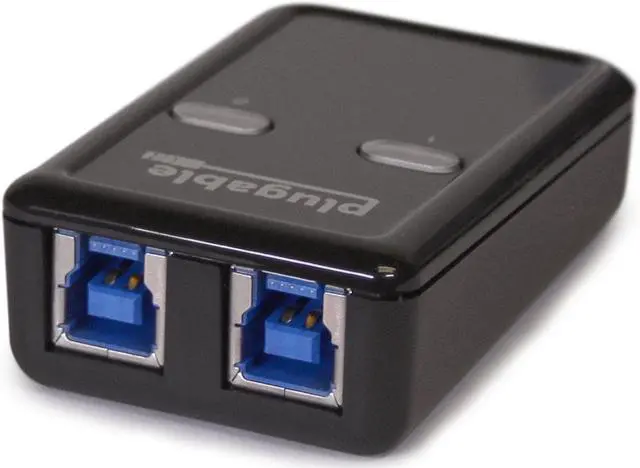 Alt view image 10 of 15 - Plugable USB 3.0 Sharing Switch for One-Button Swapping of USB Device or Hub Between Two Computers (A\B Switch)