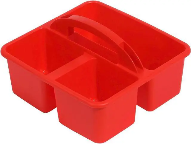 Alt view image 3 of 9 - Deflecto Antimicrobial Creativity Storage Caddy Red 39505RED