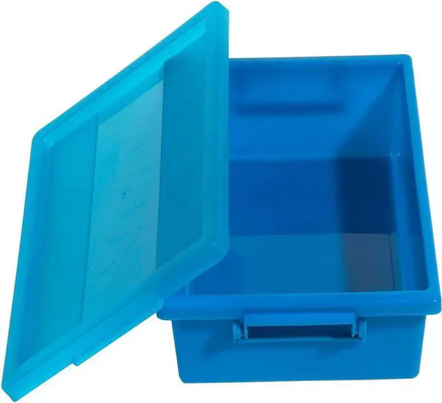 Alt view image 3 of 4 - Deflecto Little Artist Antimicrobial 2.5 Qt Tote Blue 39513BLU