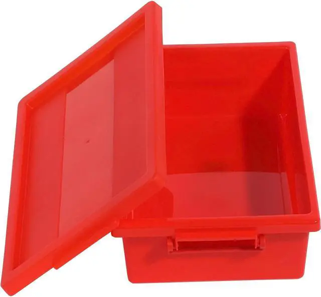 Alt view image 3 of 4 - Deflecto Little Artist Antimicrobial 2.5 Qt Tote Red 39513RED