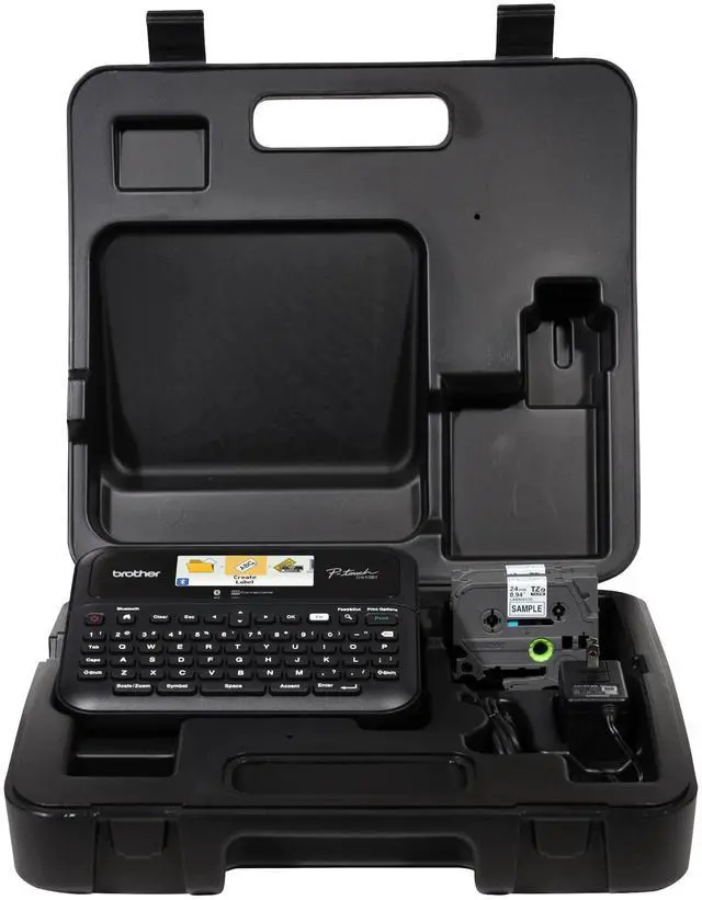 Alt view image 13 of 20 - Brother P-touch Business Professional Connected Label Maker with Case PTD610BTVP