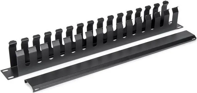 Alt view image 2 of 3 - Rocstor 1U HORIZONTAL CABLE MANAGEMENT COMPATIBLE WITH STANDARD 19 RACKS Y10E016B1