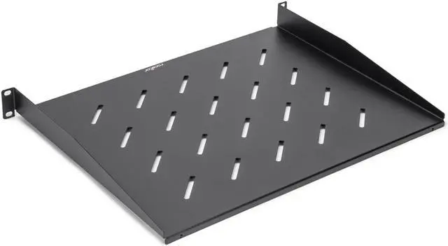 Alt view image 2 of 3 - Rocstor 1U Universal Vented Rack Mount Shelf Y10E017B1