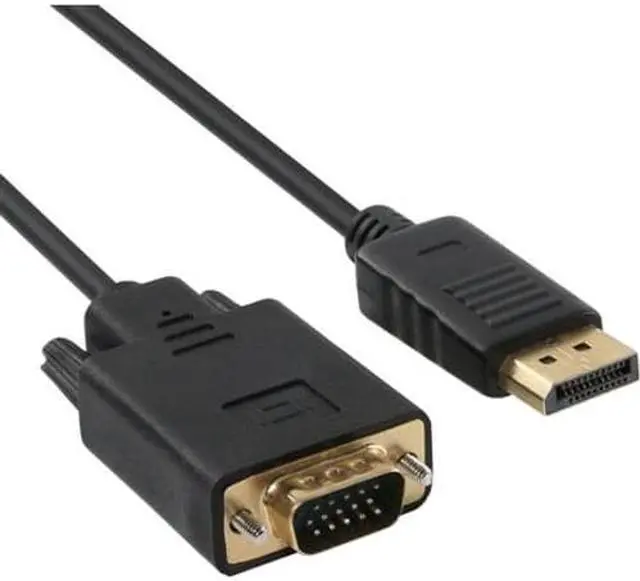 Alt view image 9 of 11 - Axiom DPMVGAM03-AX Display Cable - Hd-15 (M) To Displayport (M) - 300 Ft - Thumbscrews