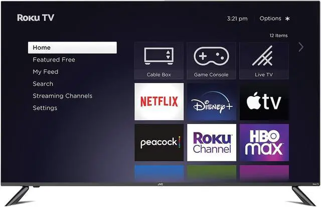 Alt view image 8 of 8 - JVC 50-Inch 4K UHD QLED Quantum Roku Smart TV with HDR10, Voice Control App, Airplay, Screen Casting, & 300+ Free Streaming Channels (LT-50MAW805)