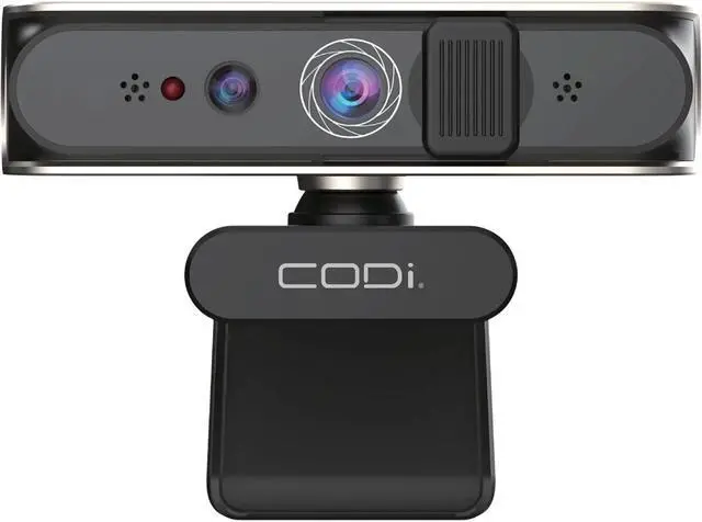 Alt view image 2 of 12 - CODi Allocco 1080P IR Facial Recognition Webcam Black (A05023)