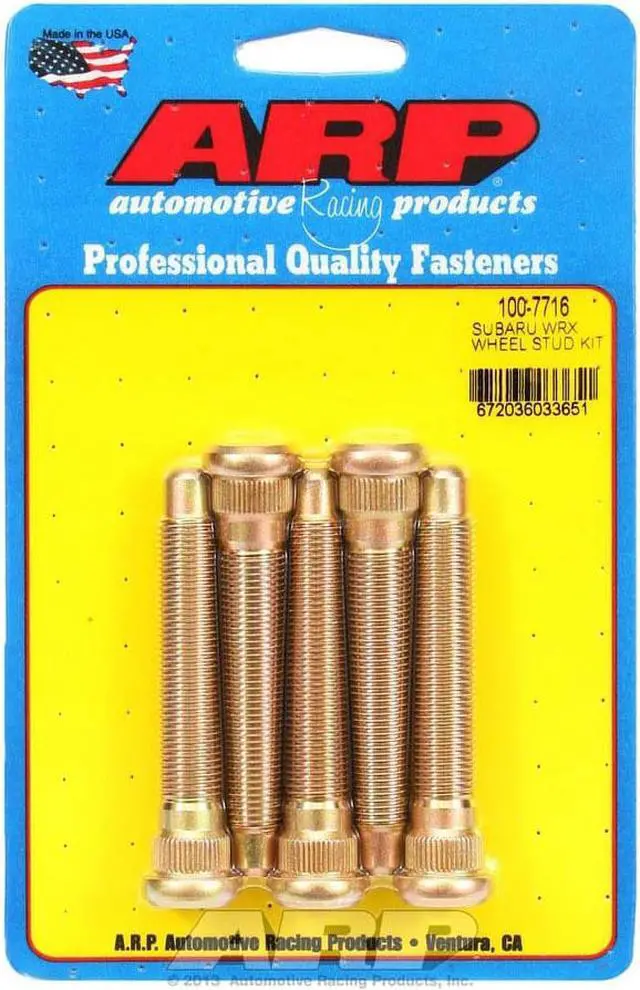 Alt view image 14 of 15 - ARP 100-7716 Subaru WRX wheel stud kit