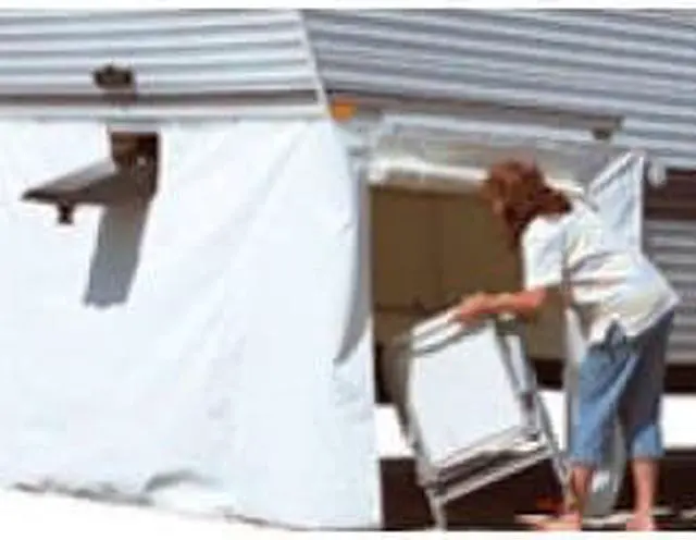 Alt view image 2 of 3 - 5th Wheel Skirt Fifth Wheel Storage Room Extra 5th Room Add On - Polar White