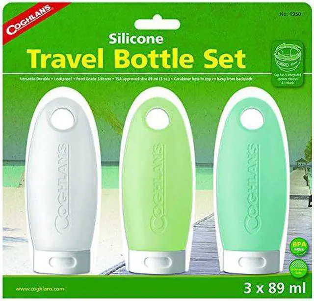 Alt view image 4 of 4 - Coghlan's 1950 Silicone BPA Free Condiment Holder Travel Bottle Set 3-Pack