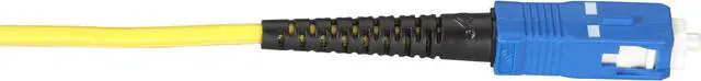 Alt view image 2 of 6 - OS2 9/125 SINGLEMODE FIBER OPTIC PATCH CABLE - OFNR PVC, SC TO SC, YELLOW, 5-M (
