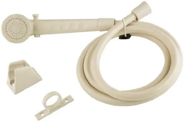 Alt view image 4 of 4 - Dura Faucet (DF-SA130-BQ RV Shower Head and Hose Kit (Bisque Parchment)
