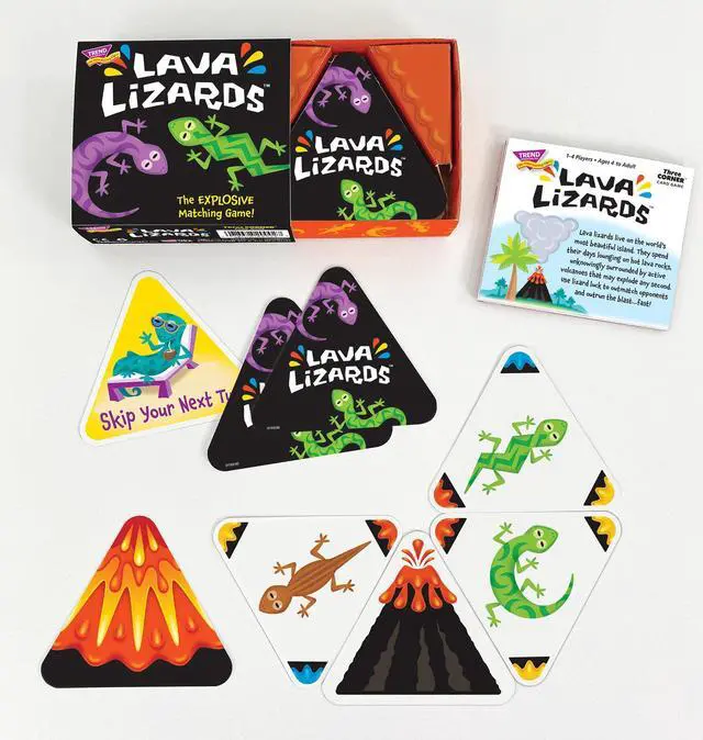 Alt view image 5 of 5 - Trend Enterprises TREND Lava Lizards Three Corner Card Game (T-20002)