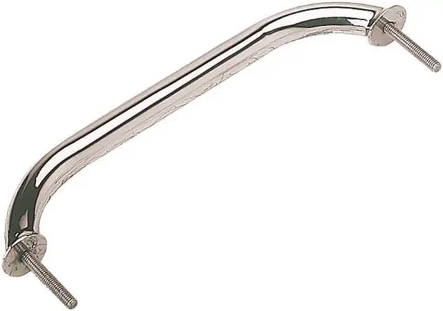 Alt view image 2 of 4 - Stainless Steel Stud Mount Flanged Hand Rail w/Mounting Flange - 18" [254218-1]