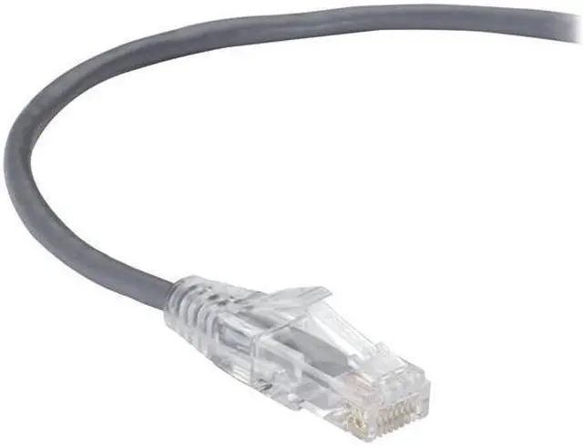 Alt view image 6 of 8 - black box c6apc28-gy-02 cat6a 500-mhz stranded ethernet patch cable - unshielded (utp), cm pvc, snagless