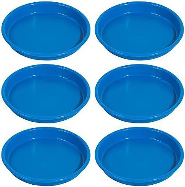 Alt view image 2 of 3 - Deflecto Little Artist's Antimicrobial Craft Tray 13" Dia. Blue 39514BLU