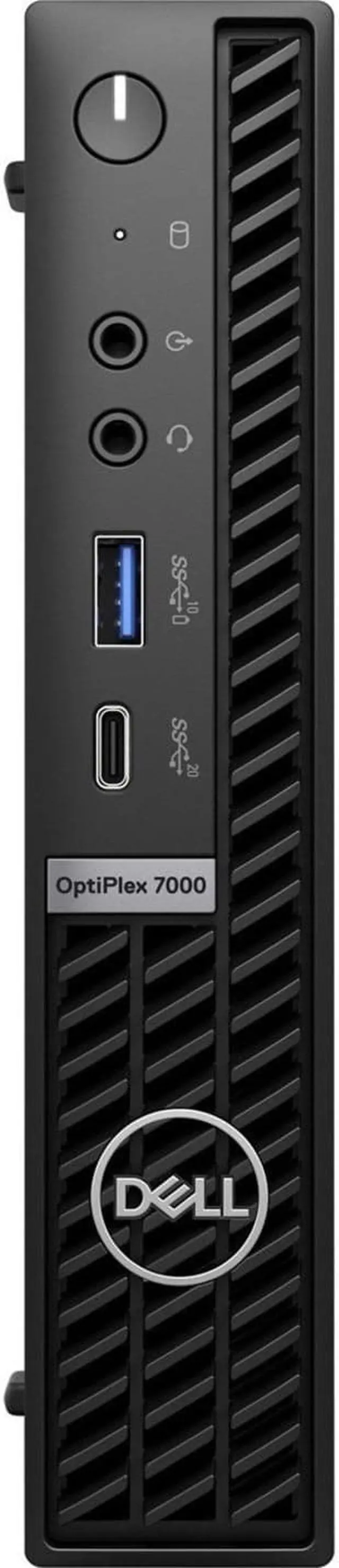 Alt view image 10 of 12 - Dell OptiPlex 7000 Desktop Computer - Intel Core i5 12th Gen i5-12500T Hexa-core (6 Core) 2 GHz - 16 GB RAM DDR4 SDRAM - 256 GB M.2 PCI Express NVMe 3.0 x4 SSD - Micro PC - Black - Intel Chip - Window