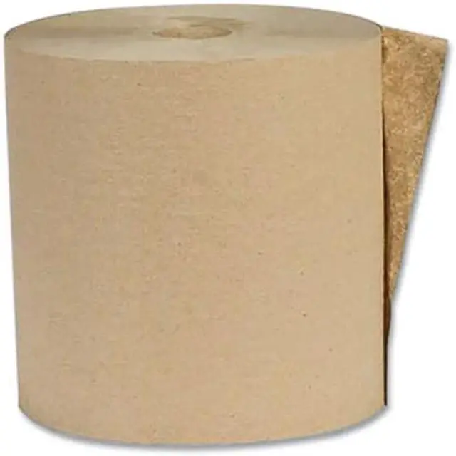 Alt view image 2 of 3 - American Paper Recycled Hardwound Paper Towels 1-Ply 7.88"x800ft Kraft 6 Rolls