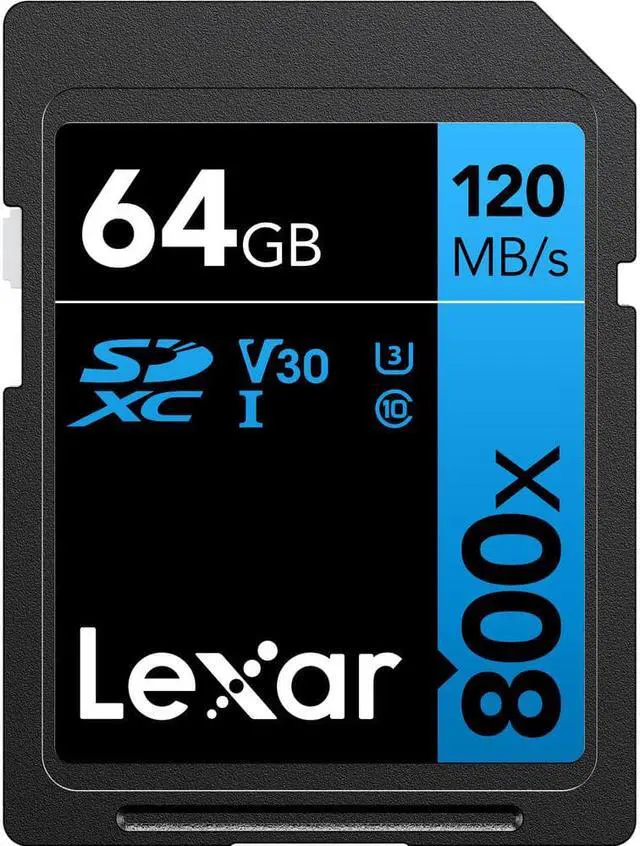 Alt view image 7 of 9 - Lexar LSD0800064G-BNNNU High-Performance 800x 64GB  SDXC UHS-I Cards, Up to 120MB/s Read, for Point-and-Shoot Cameras