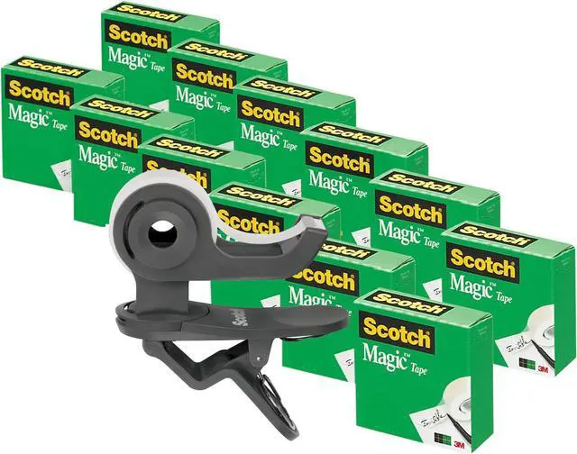 Alt view image 2 of 3 - Scotch Clip Tape Dispenser with 12 Rolls of 0.75 x 350 Inch Tape