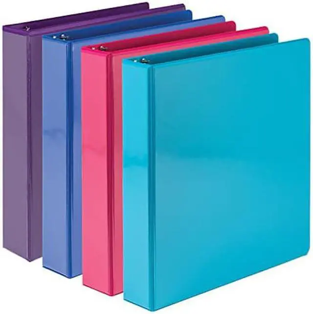 Alt view image 2 of 9 - Samsill Durable View Ring Binders 3 Round Ring Assorted Color 4 Pack (MP46459)