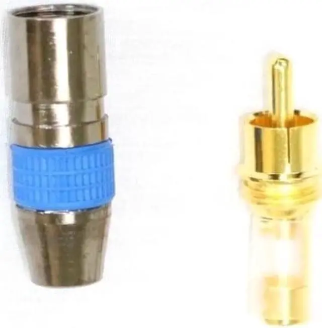 Alt view image 2 of 3 - Gold Color RCA MALE Connector Jack only