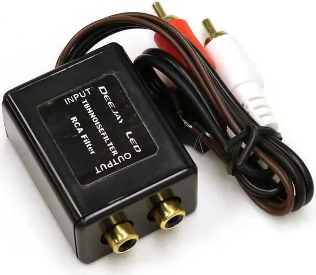 Alt view image 2 of 3 - RCA Ground Loop Isolation Noise Filter for use with car stereos where a whistle noise is heard