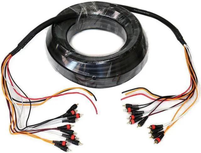 Alt view image 2 of 4 - 52-Foot Multi-Amp Accessory Cable 10 RCA Shielded Cables Plus Three Power