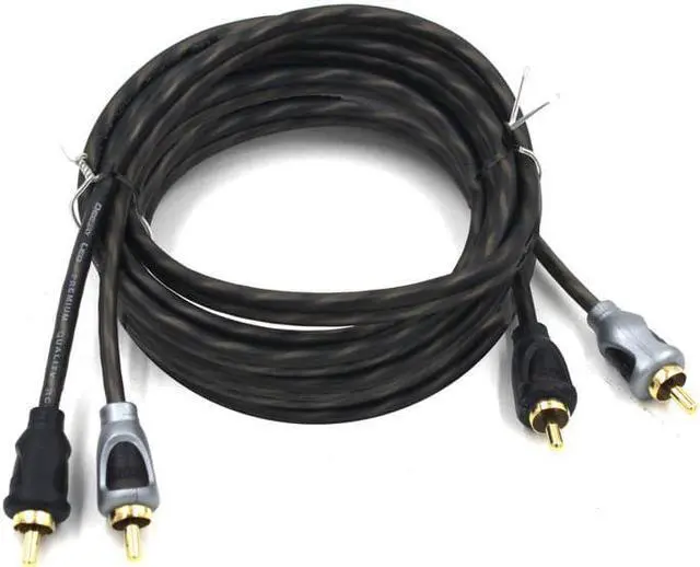 Alt view image 2 of 2 - 12 Foot RCA TO RCA Stereo Patch Cable Copper Conductors