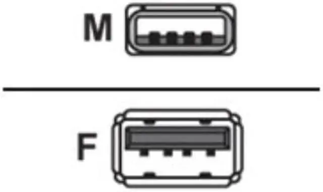 Alt view image 2 of 2 - AddOn 3M USB 2.0 A To USB 2.0 A Male To Female Cable Black USBEXTAA3MF