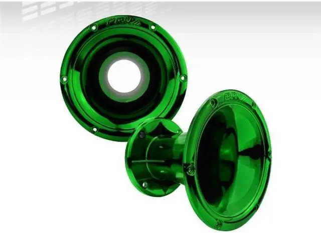 Alt view image 2 of 3 - Green Bolt-on Horn Flare with 2-in Throat for 2-in Compatible High Frequency Drivers