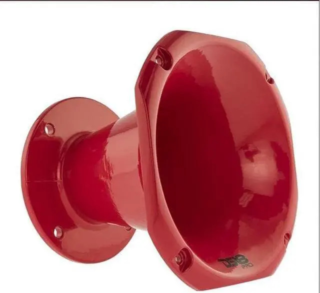 Alt view image 2 of 3 - Red Bolt-on Horn Flare with 2-in Throat for 2-in Compatible High Frequency Drivers