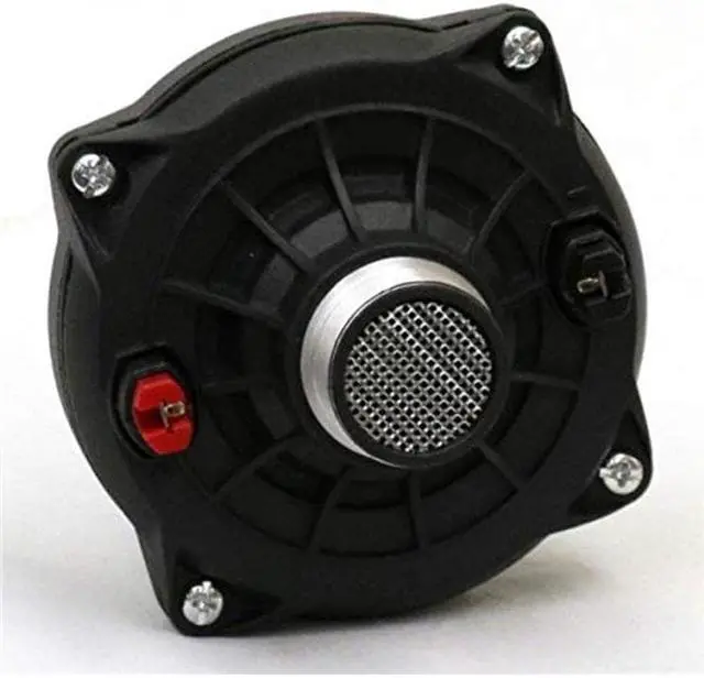 Alt view image 2 of 2 - Titanium Diaphragm Compression Driver withInlcuded bolts top connect to horn flare for high frequency audio 2-in compatible