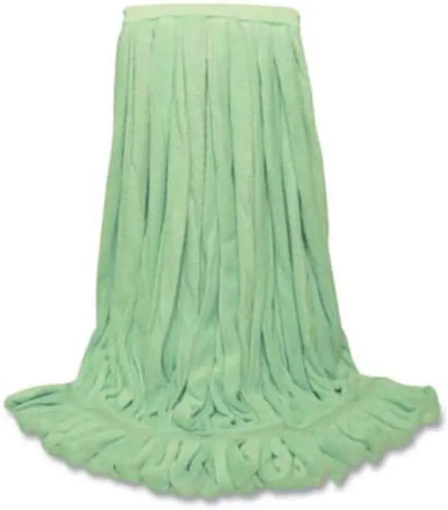Alt view image 2 of 2 - O'Dell EchoFiber Split Microfiber Loop Mop Large 1.5" Headband Green 12/Carton