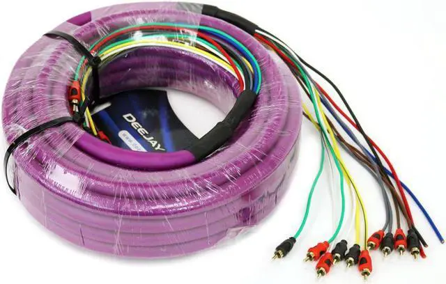 Alt view image 2 of 3 - DEEJAYLED PURPLE 52FT 10RCA 3 POWER COPP