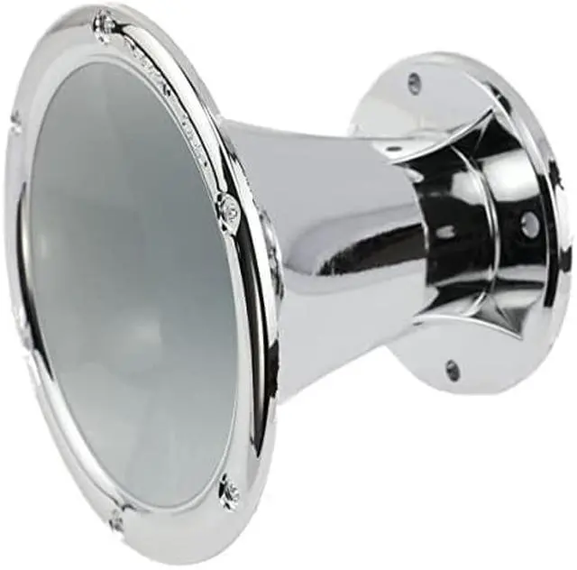 Alt view image 2 of 3 - DEEJAYLED 2" BOLT ON HORN WHITE SILVER