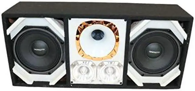 Alt view image 2 of 3 - Loaded Box withTwo Despacito Heavy Duty 8-in Woofers One Horn and withTwo Bullet Tweeters WHITE