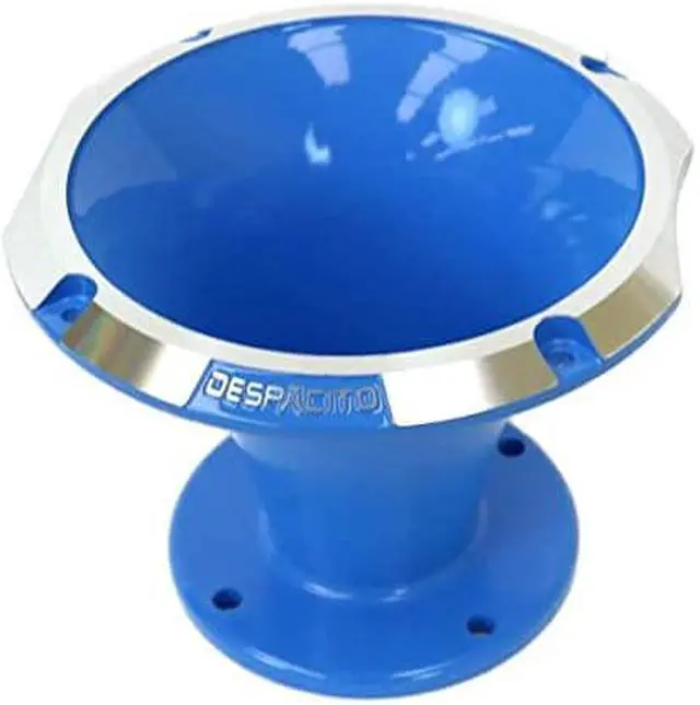 Alt view image 2 of 3 - Circular Despacito Aluminum Bolt-on High Frequency Horn Flare BLUE with2-in Throat
