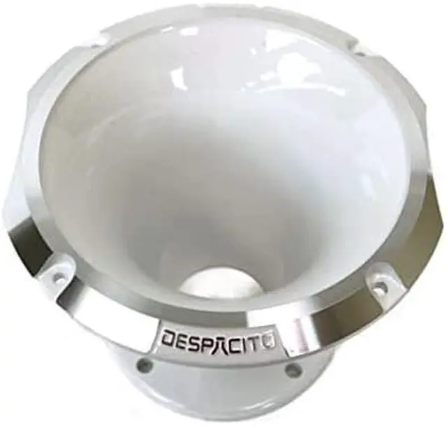 Alt view image 2 of 3 - Circular Despacito Aluminum Bolt-on High Frequency Horn Flare WHITE with2-in Throat