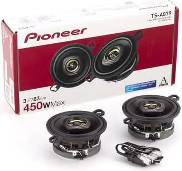 Alt view image 2 of 8 - 3-1/2-in 2-Way, 450 W Max power, 25mm Tweeter Coaxial Speaker (Pair)