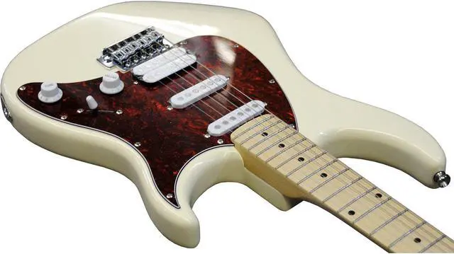 Main image of The Raptor Plus is a hands-down winner 25 1/2 inch scale withWide top pole piece single coil pickups for bigger string window withmore focus