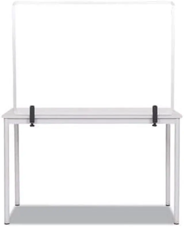 Alt view image 4 of 4 - MasterVision Protector Series 27.6" x 40.9" Glass Non-Tackable Desktop Divider Clear (GL34019101)