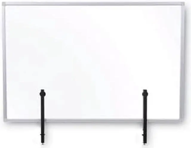 Alt view image 3 of 3 - MasterVision Protector Series 23.6" x 35.4" Glass Non-Tackable Desktop Divider Clear (GL08019101) GL07019101